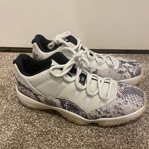 Jordan Retro 11 ‘Snake Light Bone’ Snakeskin Sneakers
